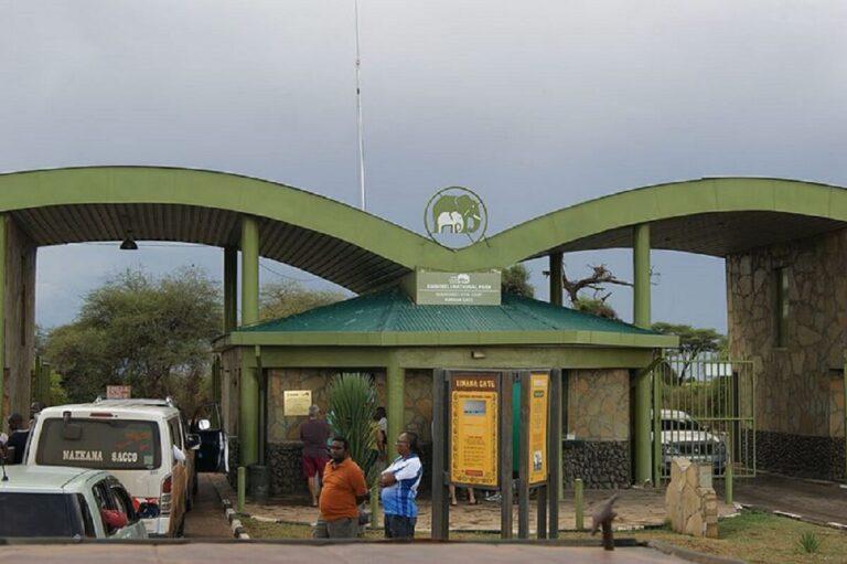 Amboseli National Park gate