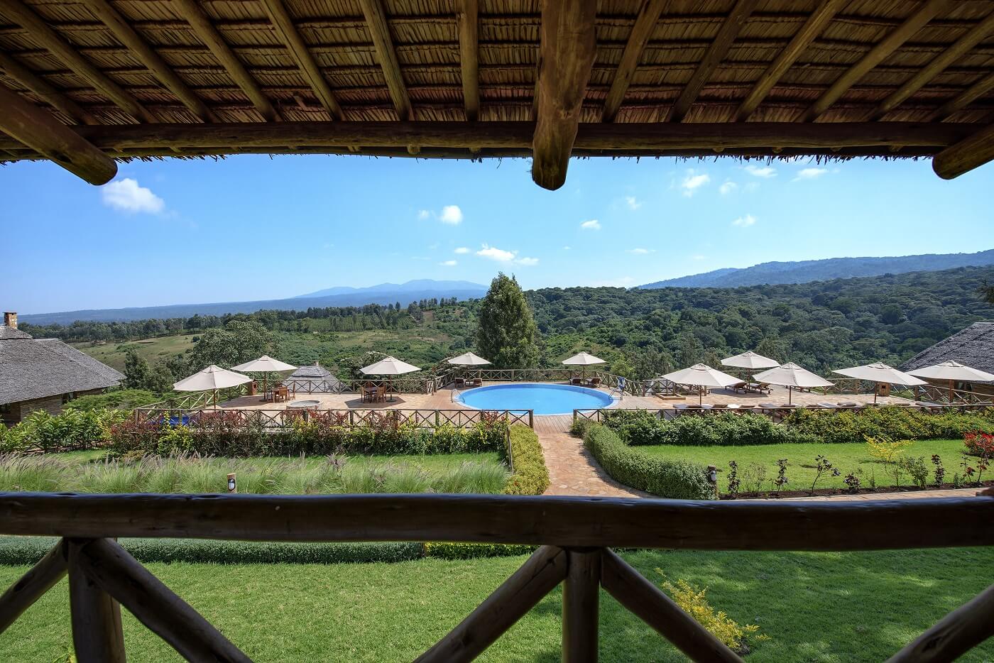 Neptune Hotel swimmig pool in Ngorongoro Tanzania